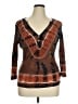 Tryst 100% Cotton Brown Cardigan Size XL - photo 1