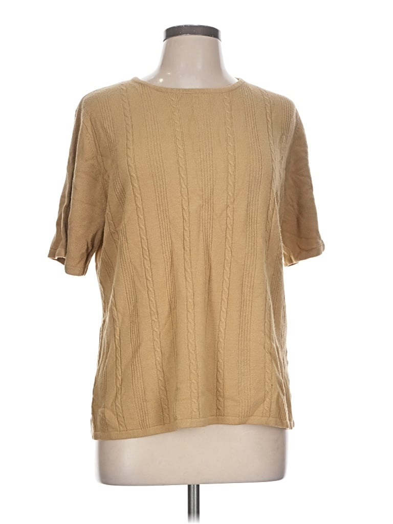 Pre-owned Sag Harbor Pullover Sweater In Tan