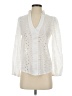 Shein 100% Polyester White Long Sleeve Blouse Size S - photo 1