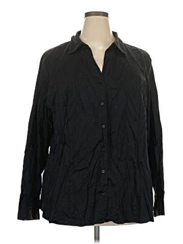 Lane Bryant Long Sleeve Button-Down Shirt (view 1)