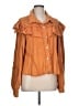 Pol 100% Cotton Orange Long Sleeve Blouse Size L - photo 1