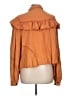 Pol 100% Cotton Orange Long Sleeve Blouse Size L - photo 2