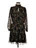 Drew 100% Polyester Paisley Black Casual Dress Size M - photo 1