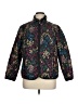 Lands' End 100% Polyester Floral Purple Jacket Size 1X (petite) - photo 1