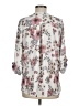 West Kei 100% Polyester Floral Ivory 3/4 Sleeve Blouse Size M - photo 2