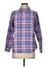 L.L.Bean 100% Cotton Plaid Purple Long Sleeve Button-Down Shirt Size M - photo 1