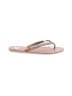 Laid Back London Silver Flip Flops Size EU 41 - photo 1