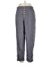 Lintico Solid Gray Linen Pants Size XL - photo 1