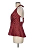 Odille 100% Cotton Red Sleeveless Blouse Size 6 - photo 5