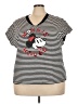 Disney Stripes Black Short Sleeve T-Shirt Size 3X - photo 1
