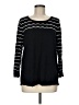 Cable & Gauge Chevron-herringbone Black Pullover Sweater Size M - photo 1