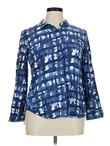 Alexander Jordan 3/4 Sleeve Button-Down Shirt (view 1)
