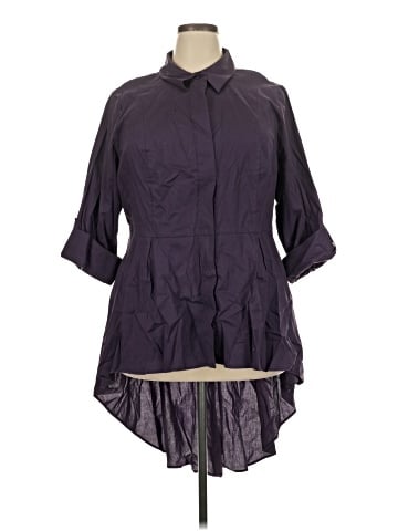 Lane Bryant Long Sleeve Button-Down Shirt (view 1)