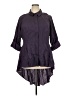 Lane Bryant Purple Long Sleeve Button-Down Shirt Size 20 - photo 1