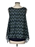 Naif Blue Sleeveless Blouse Size L - photo 2