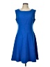 Marc by Marc Jacobs Solid Blue Casual Dress Size 10 - photo 1