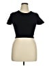 OQQ Black Short Sleeve Turtleneck Size XL - photo 1
