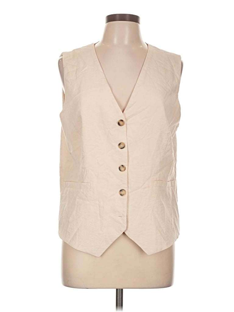 Pre-owned Prettygarden Sleeveless Blouse In Tan
