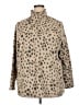 Lands' End Animal Print Tan Turtleneck Sweater Size 2X - photo 1