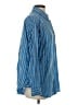 Aerie 100% Cotton Stripes Blue Long Sleeve Button-Down Shirt Size S - photo 4