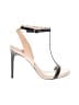 BCBGMAXAZRIA 100% Leather Black Sandals Size 7 1/2 - photo 1