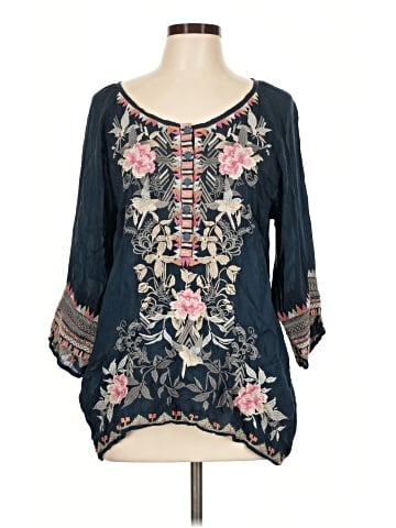 Johnny Was 3/4 Sleeve Blouse (view 1)