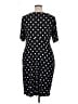 Connected Apparel Polka Dots Black Casual Dress Size 16 - photo 2