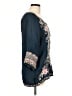 Johnny Was 100% Polyester Blue 3/4 Sleeve Blouse Size L - photo 4