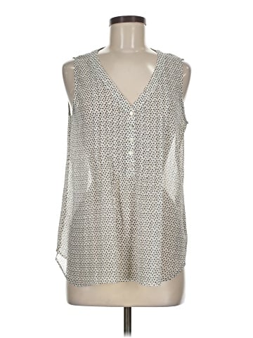 Rose + Olive Sleeveless Blouse (view 1)