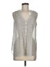 Rose + Olive 100% Rayon Silver Sleeveless Blouse Size M - photo 1