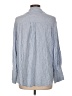 Zara Stripes Blue 3/4 Sleeve Button-Down Shirt Size L - photo 2