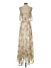 AaKaa 100% Polyester Gold Casual Dress Size S - photo 2