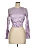 Zara Purple Long Sleeve Top Size M - photo 1
