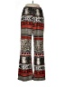 Sunny Leigh Print Red Casual Pants Size L - photo 1