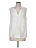 Harve Benard 100% Linen Ivory Sleeveless Blouse Size M - photo 1