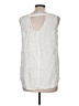 Harve Benard 100% Linen Ivory Sleeveless Blouse Size M - photo 2