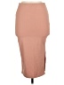 Shein Solid Tan Casual Skirt Size 6 - photo 2