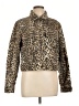 MNG 100% Cotton Animal Print Gold Jacket Size L - photo 1