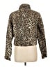 MNG 100% Cotton Animal Print Gold Jacket Size L - photo 2