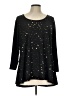 Kim Rogers Black 3/4 Sleeve T-Shirt Size L - photo 1