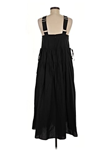 Madewell Poplin Halter Tiered Midi Dress (view 2)