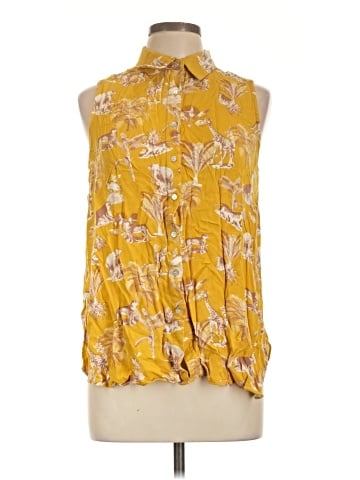 Rose + Olive Sleeveless Blouse (view 1)