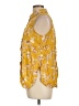Rose + Olive Yellow Sleeveless Blouse Size L - photo 5