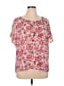 W5 100% Polyester Pink Short Sleeve Blouse Size XL - photo 1