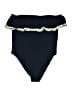 J.Crew Solid Blue Swimsuit Bottoms Size 14 - photo 2
