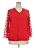 Chico's Red 3/4 Sleeve Blouse Size XXL (4) - photo 1