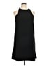 Ann Taylor 100% Polyester Solid Black Cocktail Dress Size 14 - photo 1