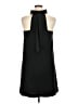 Ann Taylor 100% Polyester Solid Black Cocktail Dress Size 14 - photo 2