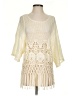 Cato 100% Cotton Ivory Poncho Size S - photo 1