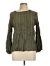 Dear John 100% Rayon Green Long Sleeve Blouse Size L - photo 1
